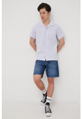 Premium by Jack&Jones Риза мъжка в лилаво със стандартна кройка с класическа яка - Pepit.bg