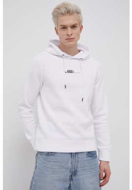 Premium by Jack&Jones Суичър мъжки в бяло с изчистен дизайн - Pepit.bg