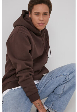 Premium by Jack&Jones Суичър мъжки в кафяво с изчистен дизайн - Pepit.bg