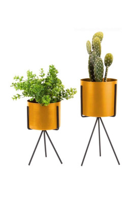 Present Time Комплект кашпи с решетка (2-pack) - Pepit.bg