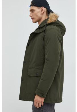 Produkt by Jack & Jones Парка мъжка в зелено със зимна изолация - Pepit.bg