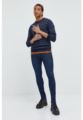 Produkt by Jack & Jones Пуловер мъжки в тъмносиньо - Pepit.bg