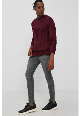 Produkt by Jack & Jones Пуловер мъжки в лилаво от лека материя - Pepit.bg