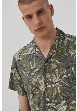 Produkt by Jack & Jones Риза мъжка в бежово със стандартна кройка с класическа яка - Pepit.bg