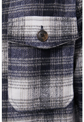 Produkt by Jack & Jones Риза мъжка в тъмносиньо със стандартна кройка с класическа яка - Pepit.bg