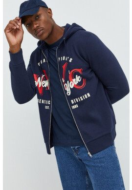 Produkt by Jack & Jones Суичър в тъмносиньо с принт - Pepit.bg