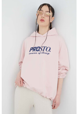 Prosto Суичър Patty в розово с принт - Pepit.bg