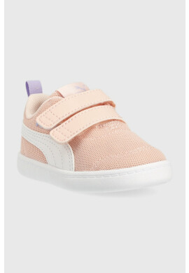 Puma Детски маратонки Courtflex v2 Mesh V Inf в розово - Pepit.bg