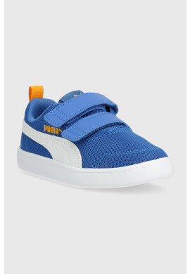 Puma Детски маратонки Courtflex v2 Mesh V PS в синьо - Pepit.bg