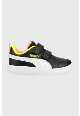 Puma Детски маратонки Courtflex v2 V PS в черно - Pepit.bg
