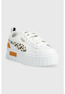 Puma Детски маратонки Mayze Wild Jr в бяло - Pepit.bg