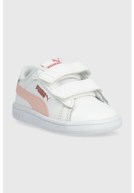 Puma Детски маратонки Smash 3.0 L V Inf в бяло - Pepit.bg
