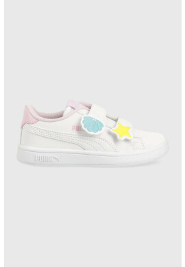 Puma Детски маратонки Smash v2 Mermaid V PS в бяло - Pepit.bg
