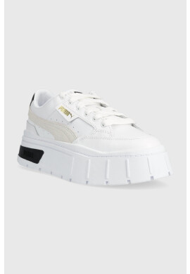Puma Кожени маратонки Mayze Stack Wns в бяло - Pepit.bg
