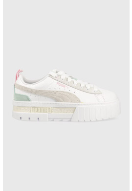 Puma Кожени маратонки Mayze Mix Wns в бяло - Pepit.bg