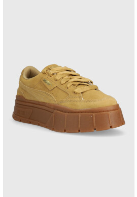 Puma Кожени маратонки Mayze Stack Suede Wns в бежово - Pepit.bg