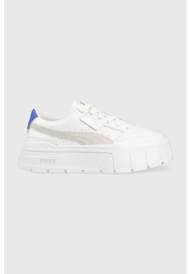 Puma Кожени маратонки Mayze Stack Wns в бяло - Pepit.bg