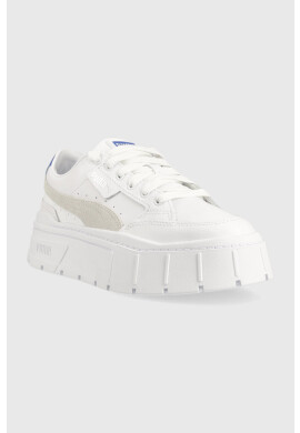 Puma Кожени маратонки Mayze Stack Wns в бяло - Pepit.bg
