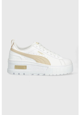Puma Кожени маратонки Mayze Wedge Wns в бяло - Pepit.bg