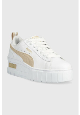 Puma Кожени маратонки Mayze Wedge Wns в бяло - Pepit.bg