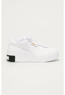 Puma Кожени обувки Cali Wedge 373438 в бяло - Pepit.bg