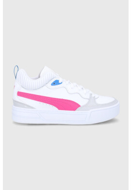 Puma Кожени обувки Skye Demi в бяло с платформа - Pepit.bg