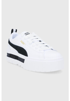 Puma Обувки Mayze Lth в бяло с платформа - Pepit.bg
