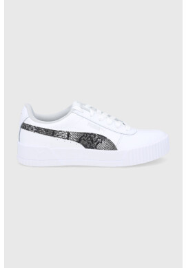 Puma Обувки Carina L Snake 382384 в бяло с равна подметка - Pepit.bg