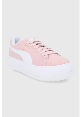 Puma Обувки Suede Mayu 380686 в жълто с равна подметка - Pepit.bg
