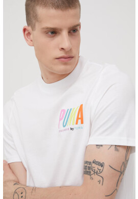 Puma Памучна тениска в черно - Pepit.bg
