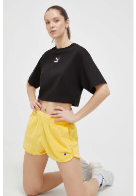Puma Памучна тениска в черно - Pepit.bg