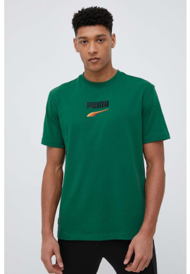 Puma Памучна тениска в бяло - Pepit.bg