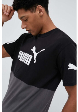 Puma Памучна тениска в синьо - Pepit.bg