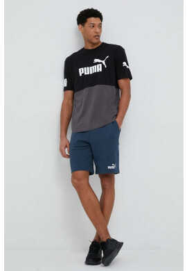 Puma Памучна тениска в синьо - Pepit.bg