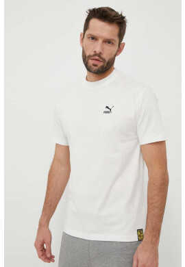 Puma Памучна тениска X STAPLE в бежово с принт - Pepit.bg