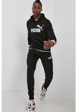 Puma Панталон 586749 мъжки в черно с принт - Pepit.bg