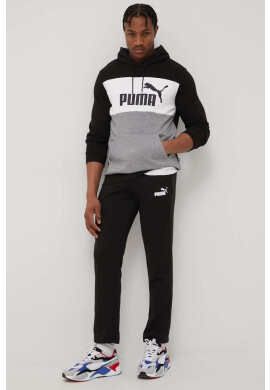 Puma Панталони 586720 мъжко в черно с принт - Pepit.bg