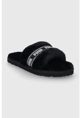 Puma Пантофи Fluff 384937 в черно - Pepit.bg