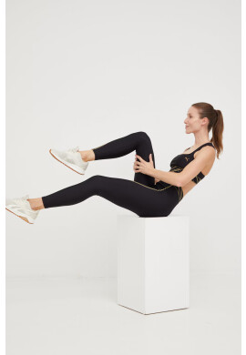 Puma Спортен сутиен Deco Glam в черно - Pepit.bg