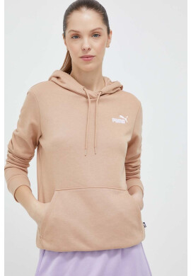Puma Суичър в бежово с качулка с апликация - Pepit.bg