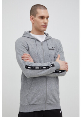 Puma Суичър в сиво с качулка меланж на - Pepit.bg