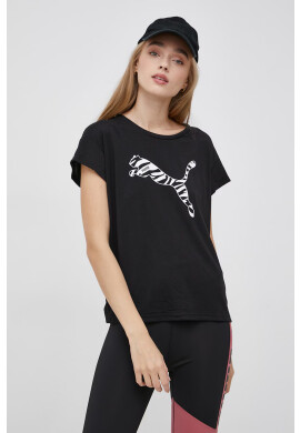 Puma Тениска дамска в черно - Pepit.bg