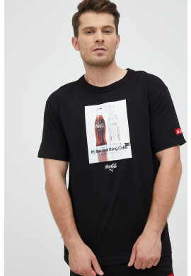 Puma Тениска X Coca Cola в черно с принт - Pepit.bg