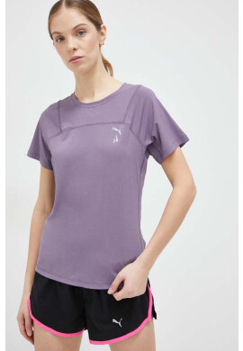 Puma Тениска за бягане Seasons в лилаво - Pepit.bg