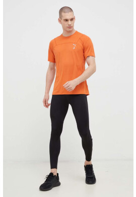 Puma Тениска за бягане Seasons в оранжево с изчистен дизайн - Pepit.bg