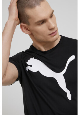 Puma Тениска за трениране Active Big Logo 586724 в черно с принт - Pepit.bg
