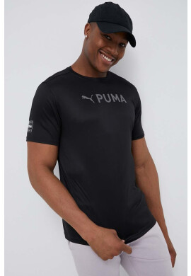 Puma Тениска за трениране Fit в черно с принт - Pepit.bg