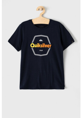 Quiksilver Детска тениска в тъмносиньо с принт - Pepit.bg