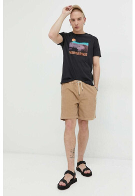 Quiksilver Джинсов къс панталон в кафяво - Pepit.bg