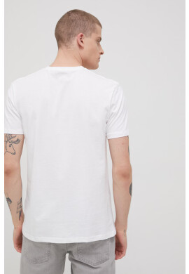 Quiksilver Памучна тениска в бяло с принт - Pepit.bg